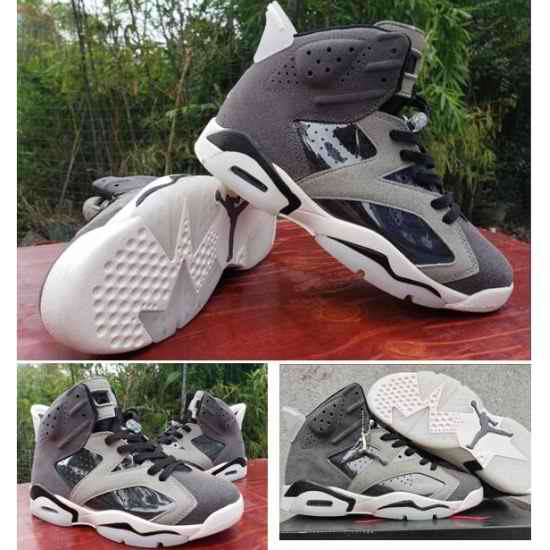 Air Jordan 6 Retro Wolve Grey Men Shoes